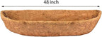 2pcs 48" Garden Coconut Planter Liners Preformed Window Box Liners Natural Trough Coco Liner Coir Mats (48 inch)