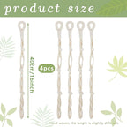 4 Pcs Hanging Plant Extender Macrame Plant Hanger Extender Large Hanging Rope for Spring Wall Holders Indoor Outdoor Home Decor