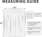 Easy-Going Linen Look Outdoor Curtains Waterproof Windproof Porch Curtains, Soft Thicken Outdoor Privacy Curtains for Patio, Gazebo, Grommet Top and Tab Bottom Drape, 1 Panel, 110x96 inch, Beige