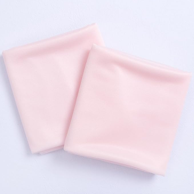 Outdoor Curtain Fabric: Blush Pink Sheer Chiffon, 29 x 236 Inch