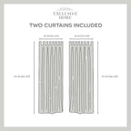 Exclusive Home Cabana Solid Indoor/Outdoor Light Filtering Hook-and-Loop Tab Top Curtain Panel Pair, 54"x132", Taupe