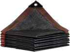 QLOFEI 12x24 FT Shade Cloth with Grommets, 90% Sunblock Outdoor Patio Mesh Tarp, Easier to Hang Neting Cover for Garden Greenhouse Pergola Lawn Kennel Pool Chicken Coop Shade Sail