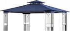 SCOCANOPY Replacement Gazebo Canopy for 10 x 12 Regency II Patio Gazebo Model L-GZ798PST,A101004104,A101004105,(Navy Blue)