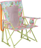 GCI Outdoor Comfort Pro Rocker Camping Chair | Portable Folding Rocking Chair with Durable Armrests & Drink Holder — Floral