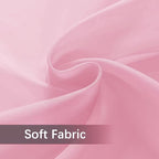 SpaceDresser Waterproof Outdoor Sheer Curtains for Patio - 4 Panels Rod Pocket Indoor Voile Sheer Curtain for Living Room,52W x 96L inch, Light Pink