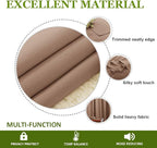 NICETOWN Outdoor Blackout Curtain for Patio Waterproof, Thermal Insulated Silver Rustproof Grommet Top Blackout Indoor Outdoor Curtain/Drape for Cabana, 1 Panel, W52 by L95, Tan