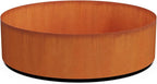 Plantercraft Large Round Planters for Outdoor Plants 42 Inch | Extra Large Corten Steel Planter for Patios & Landscapes | Modern Metal Planter