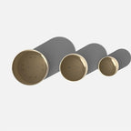 Veradek Demi Series Set of 3 Round Planters for Porch, Patio, Backyard | Durable Plastic-Concrete Material | Modern Décor for Tall Plants, Flower