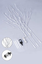 Vanthylit 3PK 30'' Lighted Birch Twig Branches with 60 LED Warm White Bulbs Waterproof Adapter in for Outdoor and Indoor Decor