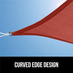 GORILLA GRIP Heavy Duty Sun Shade, UV Protection Fade Tear and Rust Resistant Rectangle Sunshade Canopy, Curved Edges Blocks Sunlight, Breathable Sail, Outdoor Patio, Lawn Garden, 6x10 FT Terra