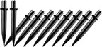 10 Pack Solar Light Stakes Replacement (Fit for Inner Diameter 0.49 inch), Plastic Reinforced Ground Spikes for Solar Wheat Ear Flower Light Outdoor Landscape Path Christmas Yard Garden Deco