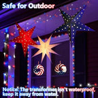String Lights, 165ft Red White Blue LED, Outdoor Waterproof