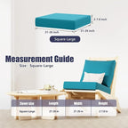 Cushion Covers 8 Pack Stretch Fit Petrol-Blue for Outdoor Patio Chairs