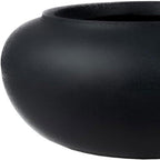 The HC Companies 21 Inch Garden Hose Pot - Durable Lightweight Plastic Decorative Hose Pot for Yard, 100-Foot Capacity Hose Storage, Black