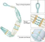Macrame Plant Hanger with Pot, 3 Set Hanging Planters for Indoor Plants, Handmade Cotton Rope Boho Home Decor, Idea Gift for Anyone, Includes Plant Holders, Pots, Plates and Hooks (Mixed Color-2)