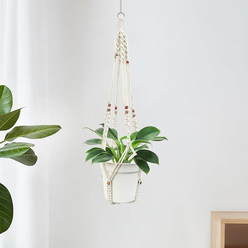 2 Pack Macrame Plant Hangers Indoor Hanging Planter Basket