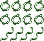 KINGLAKE Plant Support Garden Clips, 200 Pcs Tomato Vine Trellis Clips for Vegetables to Grow Upright and Make Plants Healthier - Green