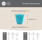 The HC Companies 20 Inch Eclipse Round Planter Pots with Drainage Holes & Attached Saucer, Lightweight UV-Resistant Plastic Indoor & Outdoor Planters, 2-Pack Flower Pots, Garden Home Decor, Sandstone