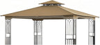 SCOCANOPY Replacement Gazebo Canopy for 10 x 12 Regency II Patio Gazebo Model L-GZ798PST,A101004104,A101004105 (Beige)