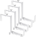 Adjustable Planter Box Bracket, Flower Box Holder Brackets for Deck Railing, Window Box Hanging Brackets for Patio Garden Fence Pergola Balcony Supporting Heavy Planters-4 Pack