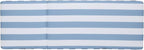 SAFAVIEH Outdoor Patio Furniture Collection - Gillian Heather Tan Rope Daybed, Baby Blue Stripe Cushion, Coastal Sunlounger, Fully Assembled (PAT7527U)