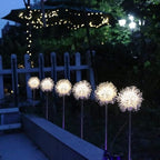 GUOCHENG Dandelion Solar Garden Lights Waterproof Outdoor LED Landscape Lights, Solar Flower Lights for Courtyard Pathway Flowerbed Patio Lawn Décor(2Pcs)