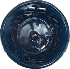 W&W Orchid Pot with Holes and Saucer for Repotting, Blue, 5.5 Inch