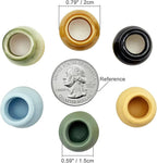 Miniature Terracotta Pots, 6 Pieces Mini Ceramic Clay Flower Pots Pottery Planter for DIY 1:12 Dollhouse Fairy Garden Flower Plants Bonsai Micro Landscape Decoration