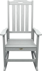 Oversized Rocking Chair Set of 8, Outdoor Rocking Chair for Adults, All Weather Resistant Porch Rocker for Lawn Garden, Grey