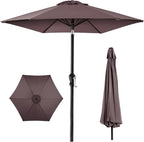 Best Choice Products 10ft Outdoor Table Compatible Steel Polyester Market Patio Umbrella w/Crank and Easy Push Button Tilt