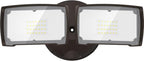 LEPOWER 3000LM LED Flood Light Outdoor, Switch Controlled LED Security Light, 28W Exterior Lights with 2 Adjustable Heads, 5500K, IP65 Waterproof for Garage, Yard, Patio Brown