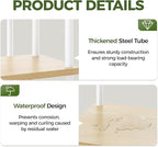 Bamworld Tall Plant Stand Indoor 6 Tier Plant Shelf for Multiple Plants, Tiered Flower Pot Stands for Patio Garden Balcony Living Room Bedroom, White