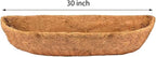 2 pcs Garden Coconut Planter Liners Preformed Window Box Liners Natural Trough Coco Liner Coir Mats (30 inch)