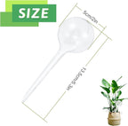 8 Pcs Clear Plant Watering Globes,Plastic Self Watering Bulbs Ball,Garden Water Device for Plant Indoor Outdoor(Small)