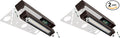 GKOLED 6.8 Inch LED Low Voltage Outdoor Hardscape Light, Light Module Replaceable, Retaining Paver Wall Step Lighting, 2700K 1.5W, IP65 for Wet Location, Die-cast Aluminum Housing (Pack of 2)