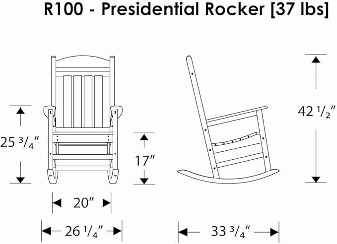 Presidential Rocking Chair in Sand