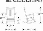 Presidential Rocking Chair in Sand