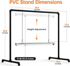 Bstrip Grow Light Stand, 2ft 24W Grow Light for Indoor Growing, Full Spectrum LED Plant Light for Seed Starting, Height Adjustable, Large 29.5" L x 18.3" W x 26.0" H