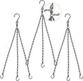Heybe Swivel Hanging Basket Chains 23 Inches 3 Leads Hanging Chains Flower Pot Hanger Replacement Plant Hangers for Planters and Lanterns, Pack of 3 (3 Legs-Swivel)