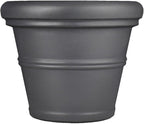 Tusco RR135SL Rolled Rim Planter, 13.5", Slate