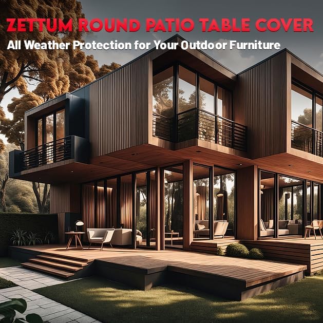Zettum Round Patio Table Cover 84 Inch - Image 7
