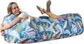 WEKAPO Inflatable Couch Air Lounger Chair - Camping & Beach Accessories, Portable Blow up Sofa for Hiking, Lawn, Indoor/Outdoor Movies & Music Festivals. Lightweight and Easy to Set Up Air Hammock