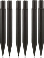 8.25" Reinforced ABS Plastic Solar Ground Spikes - Durable Solar Light Replacement Stakes for Garden, Pathway, Deck, Camping, Christmas Lights (Fits 0.83" Inside Diameter) (Black-6 Pack)