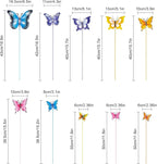 hogardeck Garden Decor for Outside, Set of 10 Metal Butterfly Decorative Garden Stakes for Spring Decor, Yard Art Garden Decorations for Outdoor Lawn Pathway Patio