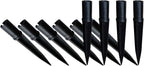 Replacement Stakes for Solar Lights, 10Pack ABS Reinforced Ground Spikes(Fit for Pole Outer Diameter 0.39 inch & Inner 0.51 inch), Solar Wheat Ear Lights Stakes for Outdoor Pathway Christmas