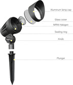 Malibu 50 Watt Floodlight Landscape Lights Outdoor Spotlight Waterproof Path Light Low Voltage Lighting with Spike Stand for Garden, Yard, Pathway, Lawn, Driveway Outdoor Lighting 8301-9601-01