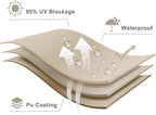 LOVE STORY Right Triangle 9'x18'x20.1' Waterproof Sun Shade Sail Canopy UV Block for Outdoor Patio Backyard Carport,Taupe(We Make Custom Size)