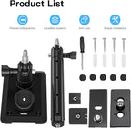 HOLACA 2-in-1 Wall Mount Bracket for Stick Up Cam Pro Solar Panel, Spotlight Cam Pro/Plus and Stick Up Cam Battery/Wired Outdoor Mount Accessories for Ring Super Solar Panel (Black)