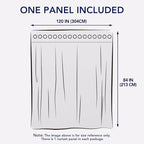 PureFit Outdoor Curtains for Patio Waterproof Weatherproof, UV Resistant Outside Curtains for Gazebo, Front Porch, Pergola, Sun Blocking Privacy Curtain, 120W x 84L inch, 1 Panel, Beige