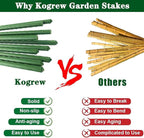 6Ft 72inch Garden Stakes Sturdy Plant Sticks Support Tomato Stakes for Vegetable,Pack of 20